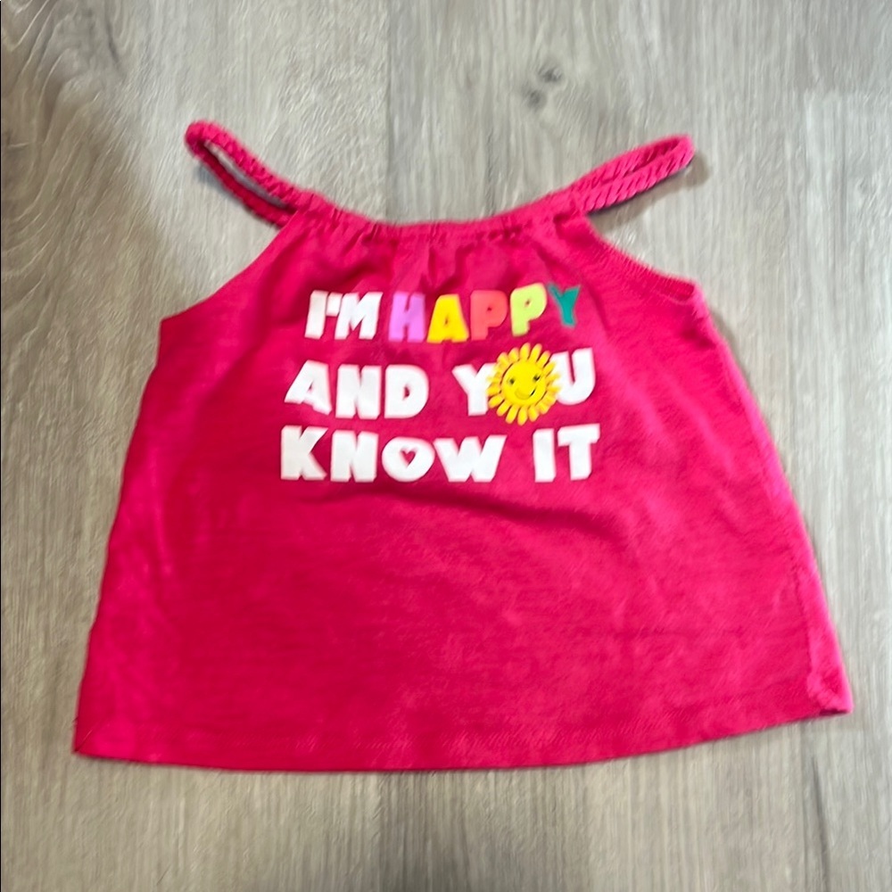 Kids Red Sleeveless Top